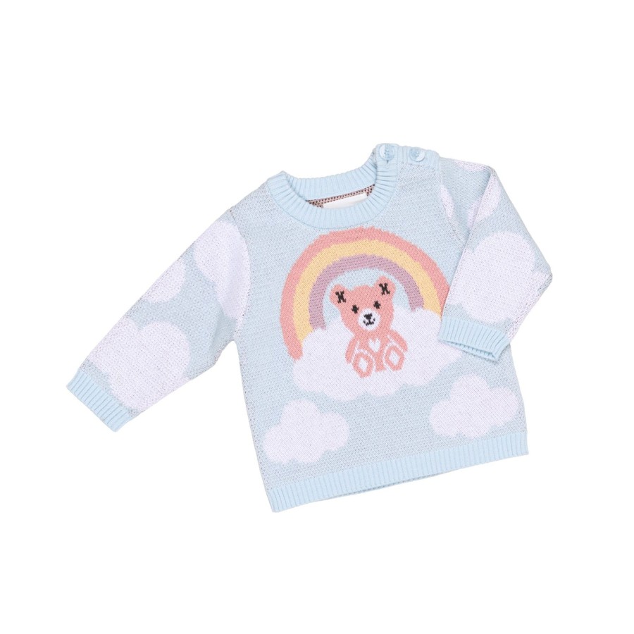 Baby [0-23M] Huxbaby Jumpers | Huxbaby Cloud Bear Knit Jumper