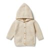 Child [2-14] Wilson & Frenchy Outerwear | Wilson And Frenchy Knitted Button Jacket - Sand Melange