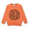 Baby [0-23M] Minti Jumpers | Minti Hello Circle Crew - Orange Wash