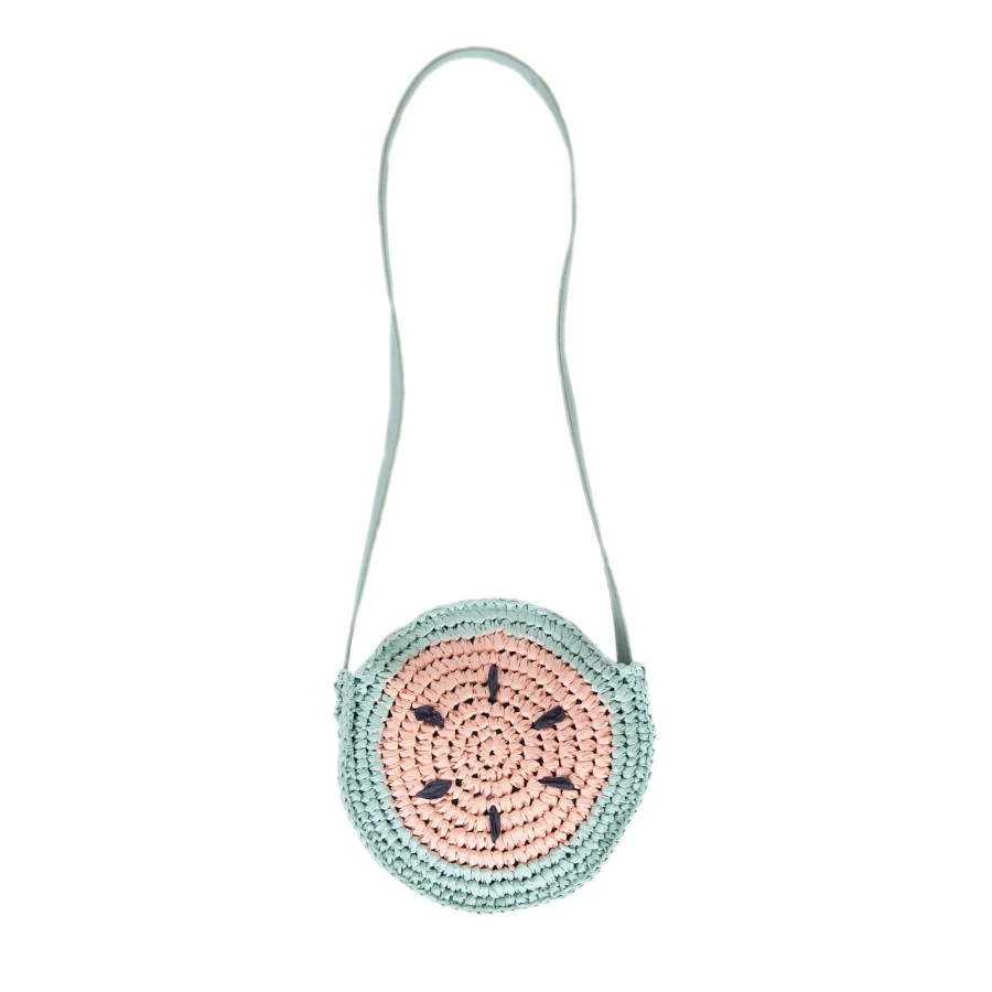 Child [2-14] Acorn Bags + Mealtime | Acorn Straw Bag - Watermelon