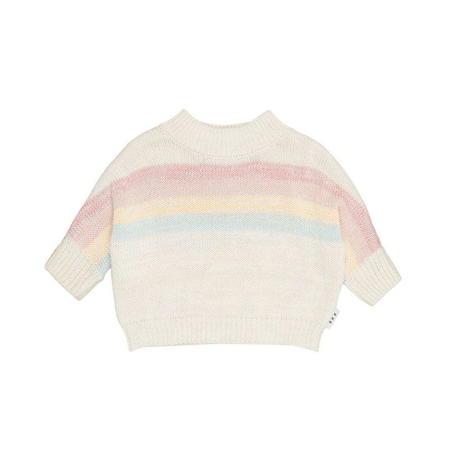 Baby [0-23M] Huxbaby Knitwear | Huxbaby Rainbow Stripe Knit Jumper