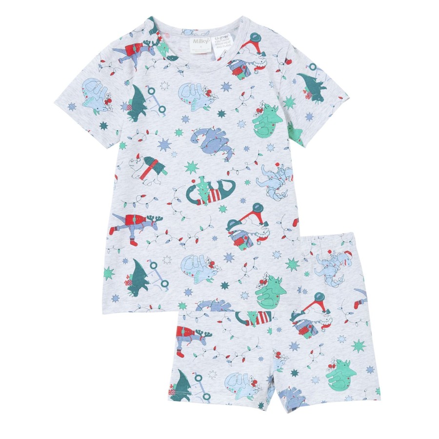 Child [2-14] Milky Sleep | Milky Christmas Pyjamas - Silver Marle