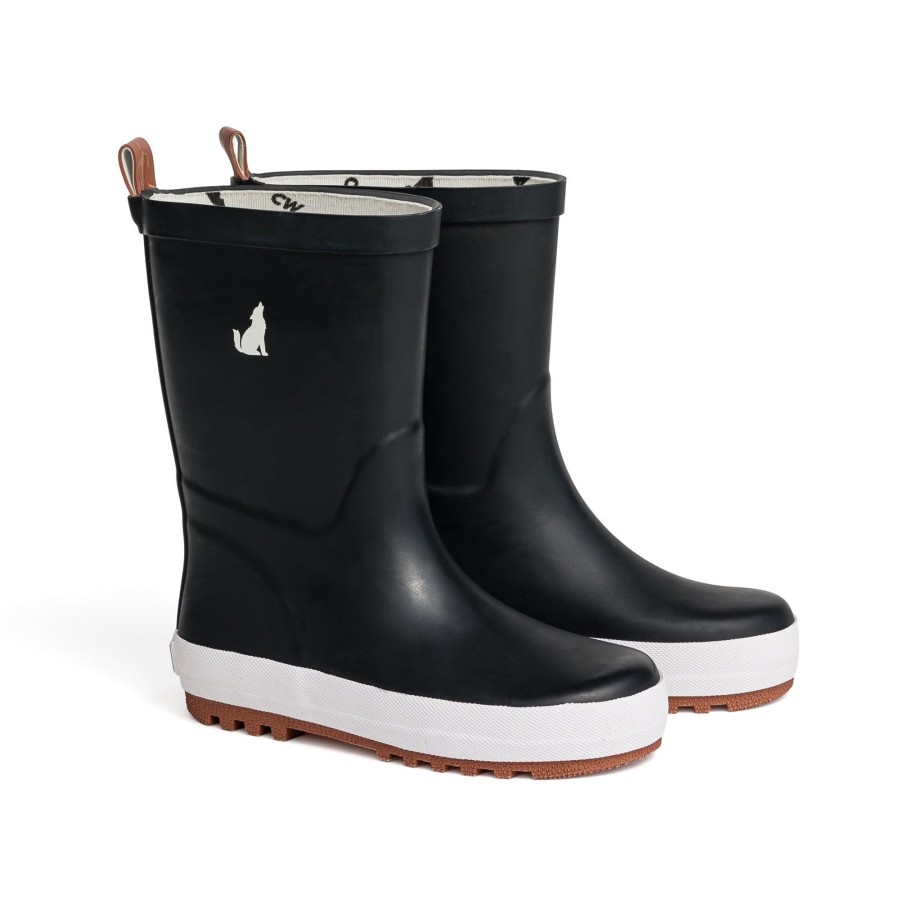 Child [2-14] Crywolf Rainwear | Crywolf Rain Boots - Black