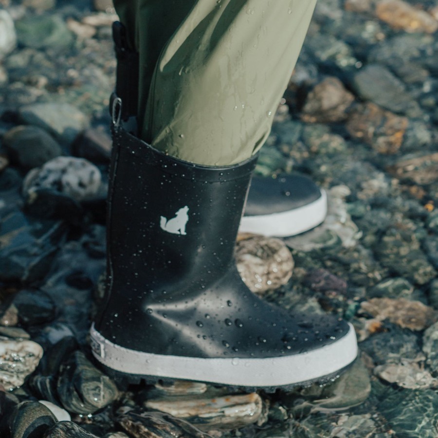 Child [2-14] Crywolf Rainwear | Crywolf Rain Boots - Black