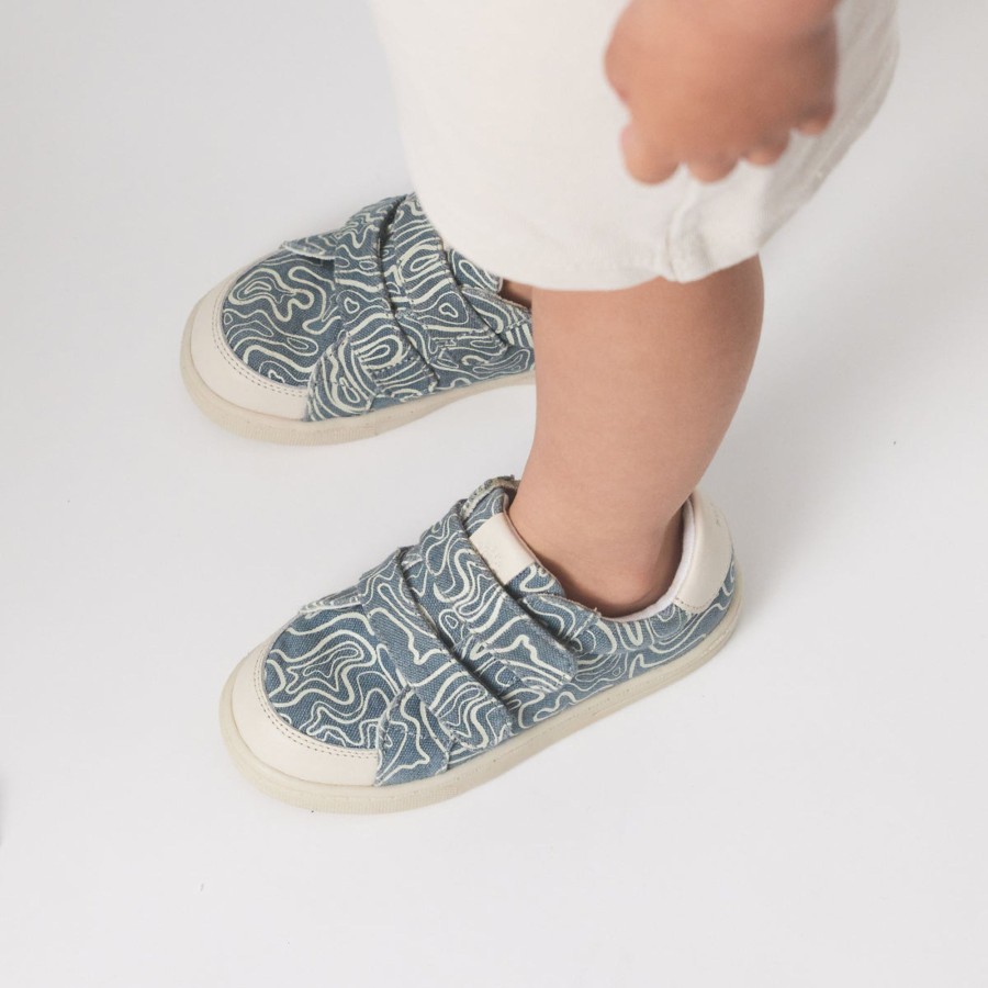 Child [2-14] Pretty Brave Footwear | Pretty Brave Otto Trainer - Blue Ripple