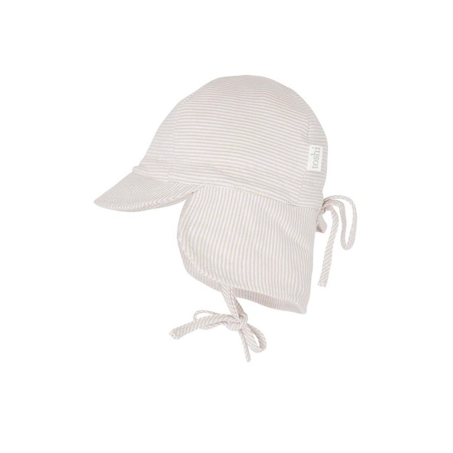 Baby [0-23M] Toshi Hats | Toshi Baby Flap Cap - Peanut