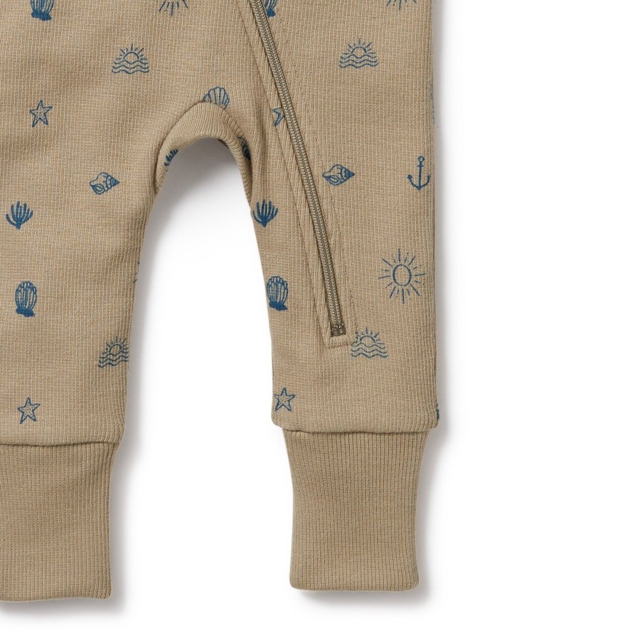 Baby [0-23M] Wilson & Frenchy All In One | Wilson And Frenchy Organic Zipsuit With Feet Summer Days