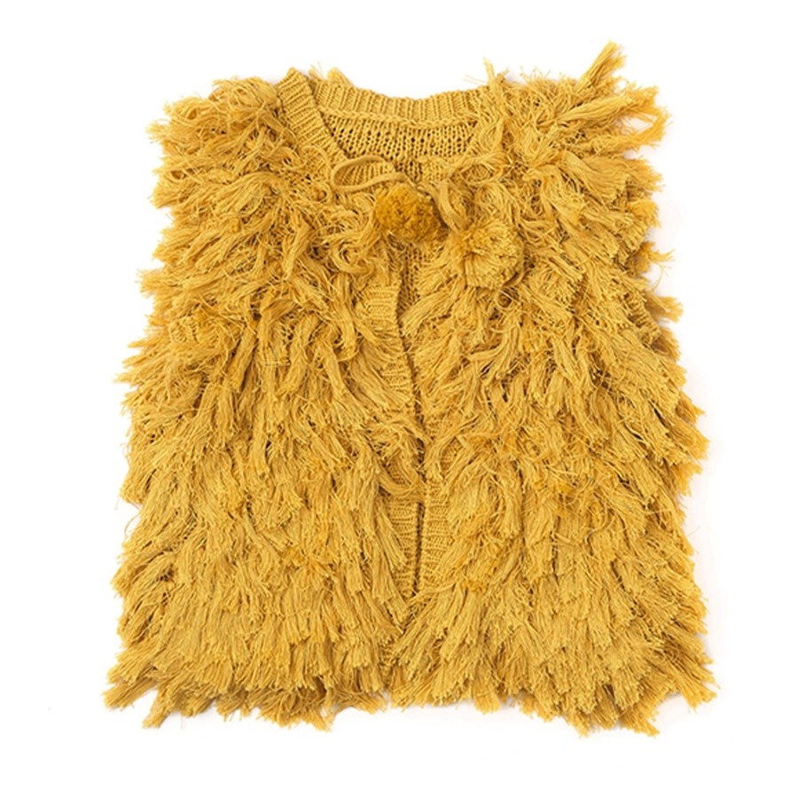 Child [2-14] Alex & Ant Outerwear | Alex & Ant Elise Knit Vest - Mustard