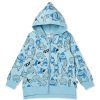 Baby [0-23M] Minti Jumpers | Minti Warm Forest Friends Furry Zip Up - Aqua