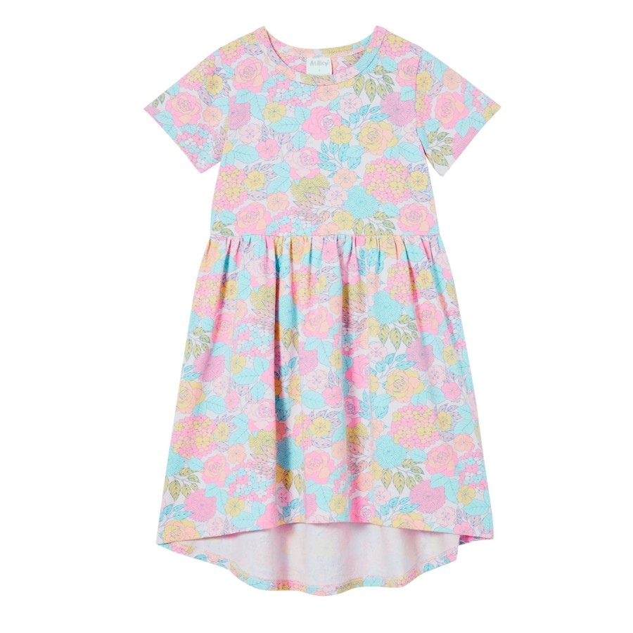 Child [2-14] Milky Dresses | Milky Azalea Hi-Lo Dress - Blossom Pink