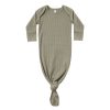 Baby [0-23M] Quincy Mae Sleep | Quincy Mae Knotted Baby Gown - Fern