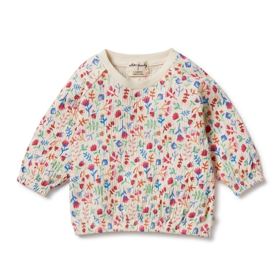 Baby [0-23M] Wilson & Frenchy Jumpers | Wilson And Frenchy Crinkle Sweat Tropical Garden