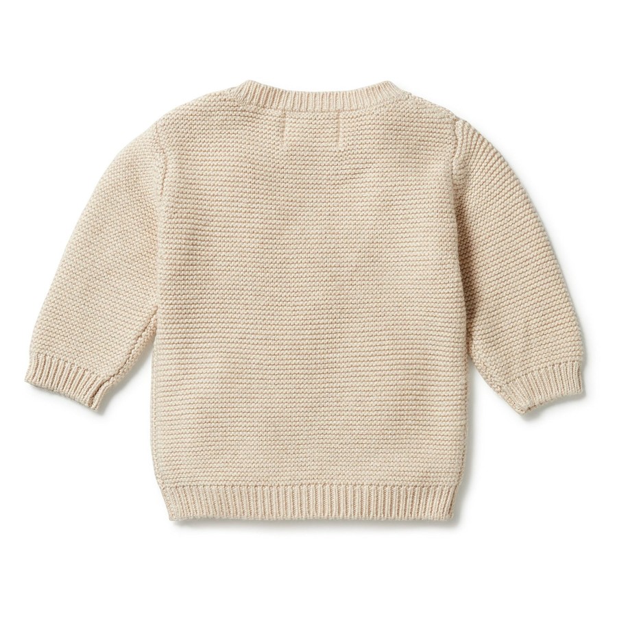 Child [2-14] Wilson & Frenchy Knitwear | Wilson And Frenchy Knitted Cable Jumper - Oatmeal Melange