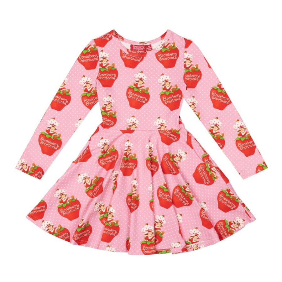 Child [2-14] Rock Your Baby Dresses | Rock Your Baby Waisted Dress - Strawberry Delight