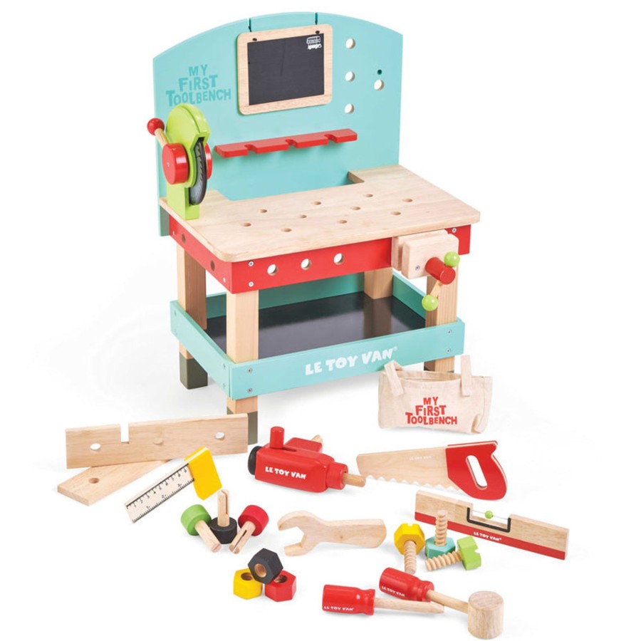 Play + Learn Le Toy Van Wooden Toys | My First Wooden Tool Bench