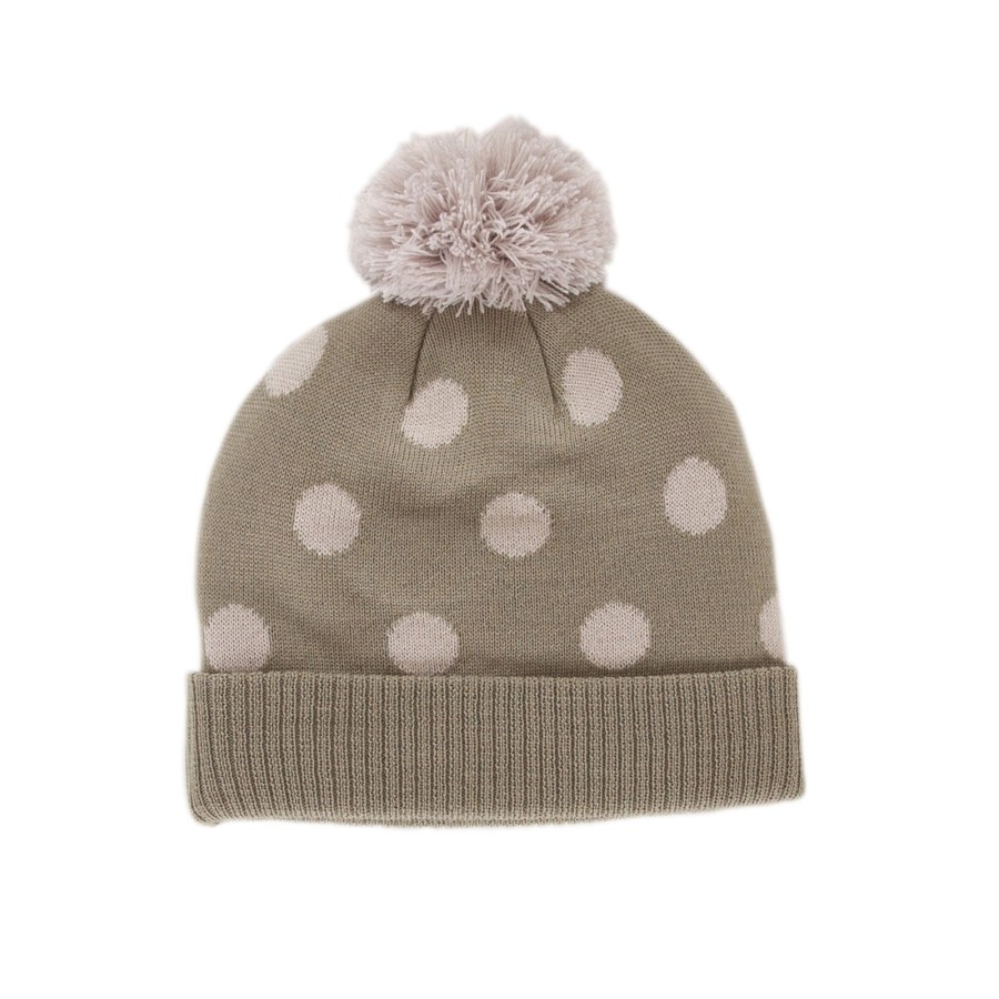 Child [2-14] Acorn Beanies | Acorn Raindrops Merino Beanie - Sage