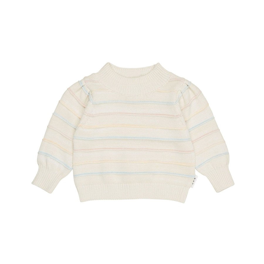 Baby [0-23M] Huxbaby Knitwear | Huxbaby Pastel Stripe Knit Puff Jumper