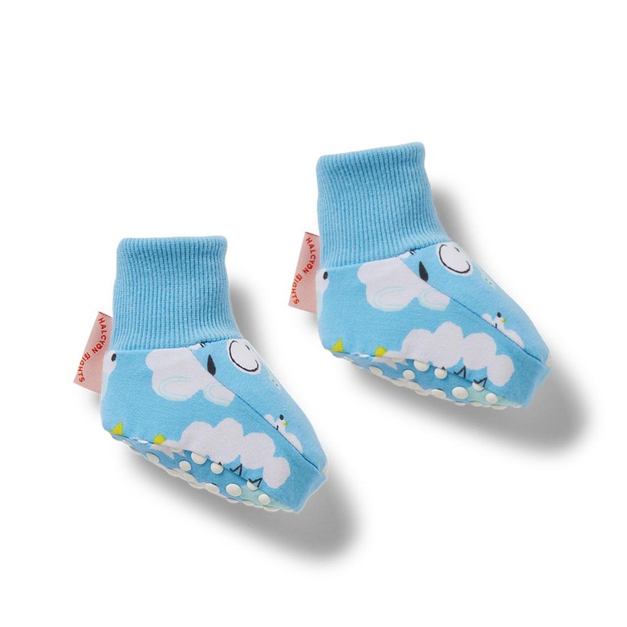 Baby [0-23M] Halcyon Nights Booties + Mittens | Halcyon Nights I Spy In The Sky Baby Booties