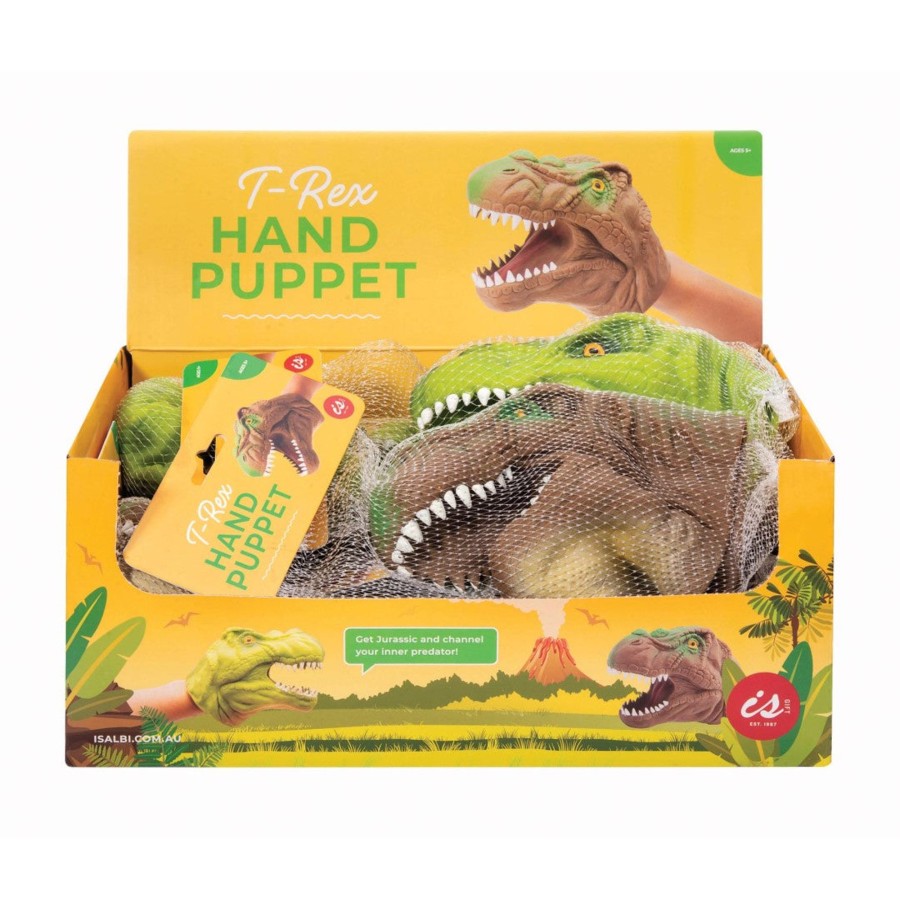 Play + Learn IS GIFT Small + Fun | T-Rex Hand Puppet - Assorted