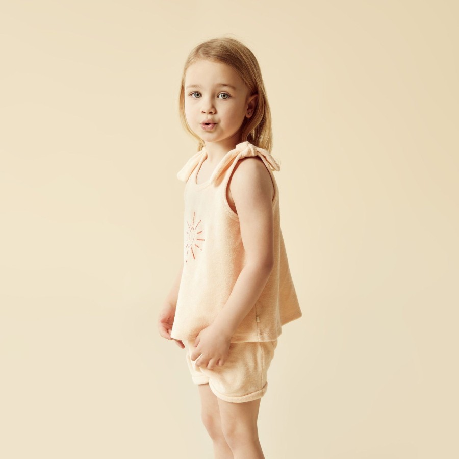 Child [2-14] Wilson & Frenchy Bottoms | Wilson And Frenchy Organic Terry Short Antique Pink