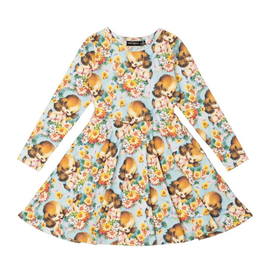 Child [2-14] Rock Your Baby Dresses | Rock Your Baby Puppy Love Waisted Dress