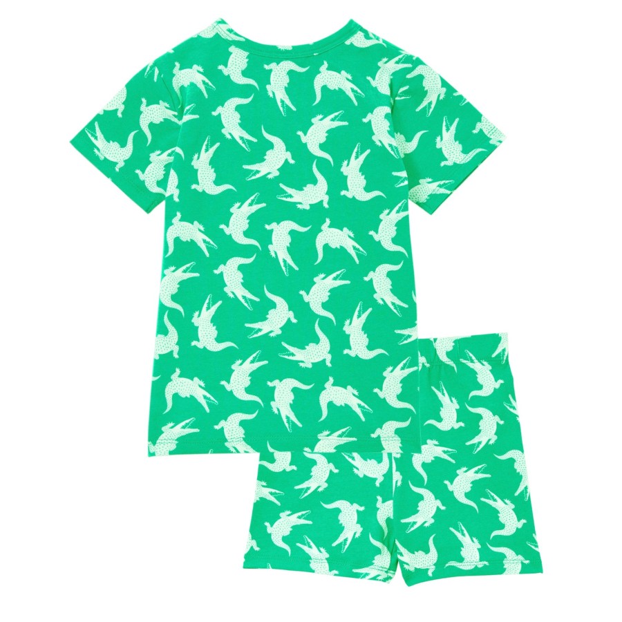 Child [2-14] Milky Sleep | Milky Crocodile Pyjamas - Apple Green