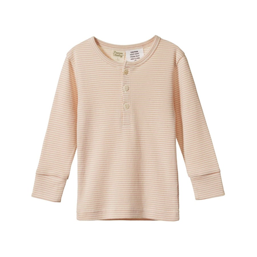 Child [2-14] Nature Baby Sleep | Nature Baby Long Sleeve Pyjamas 2Pc - Rose Dust Pinstripe