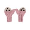 Child [2-14] Acorn Scarves + Mittens | Acorn Bear Face Mittens - Pink