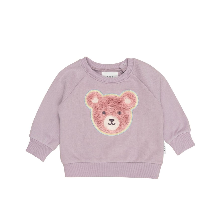 Child [2-14] Huxbaby Jumpers | Huxbaby Rainbow Fur Bear Sweatshirt