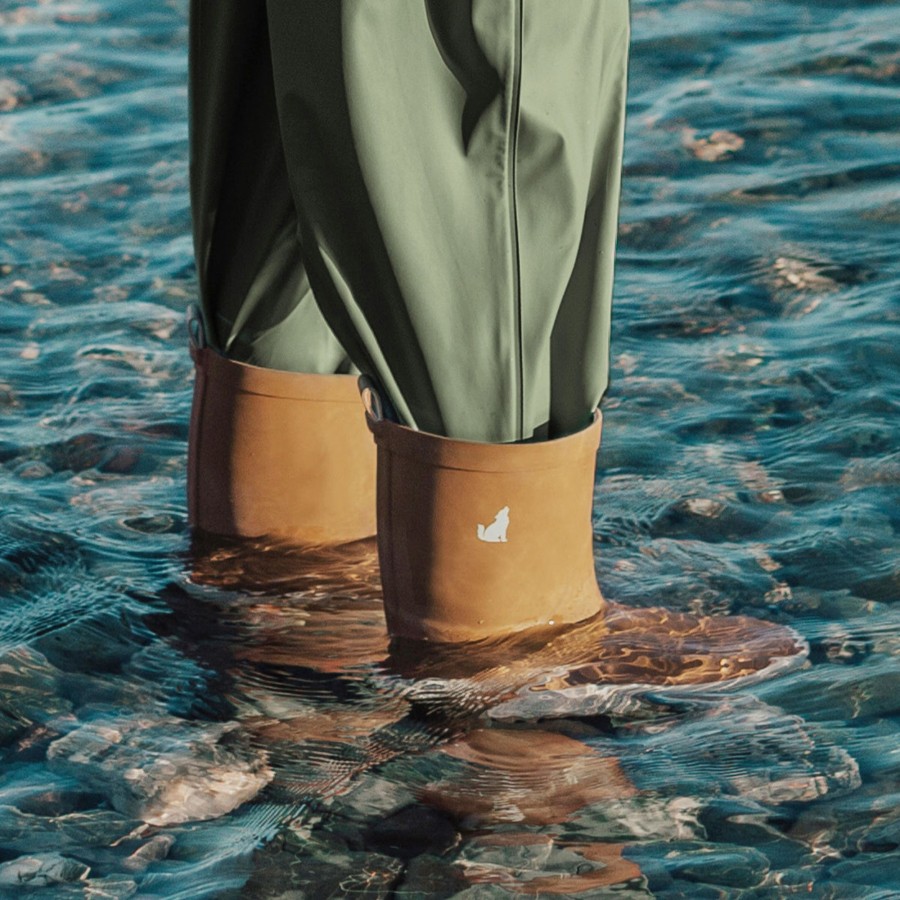 Child [2-14] Crywolf Rainwear | Crywolf Rain Boots - Tan