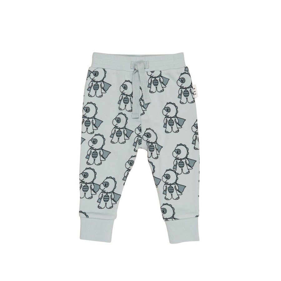 Baby [0-23M] Huxbaby Bottoms | Huxbaby Dino Hero Terry Track Pant