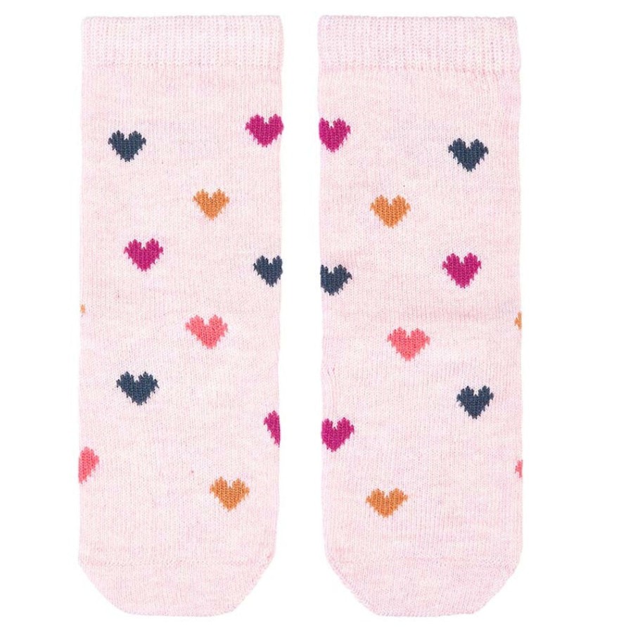 Baby [0-23M] Toshi Socks + Tights | Toshi Organic Knee Jacquard Socks - Hearts