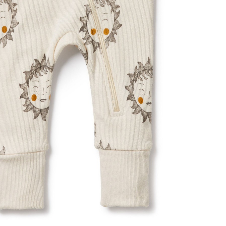 Baby [0-23M] Wilson & Frenchy All In One | Wilson And Frenchy Organic Zipsuit With Feet Shine On Me