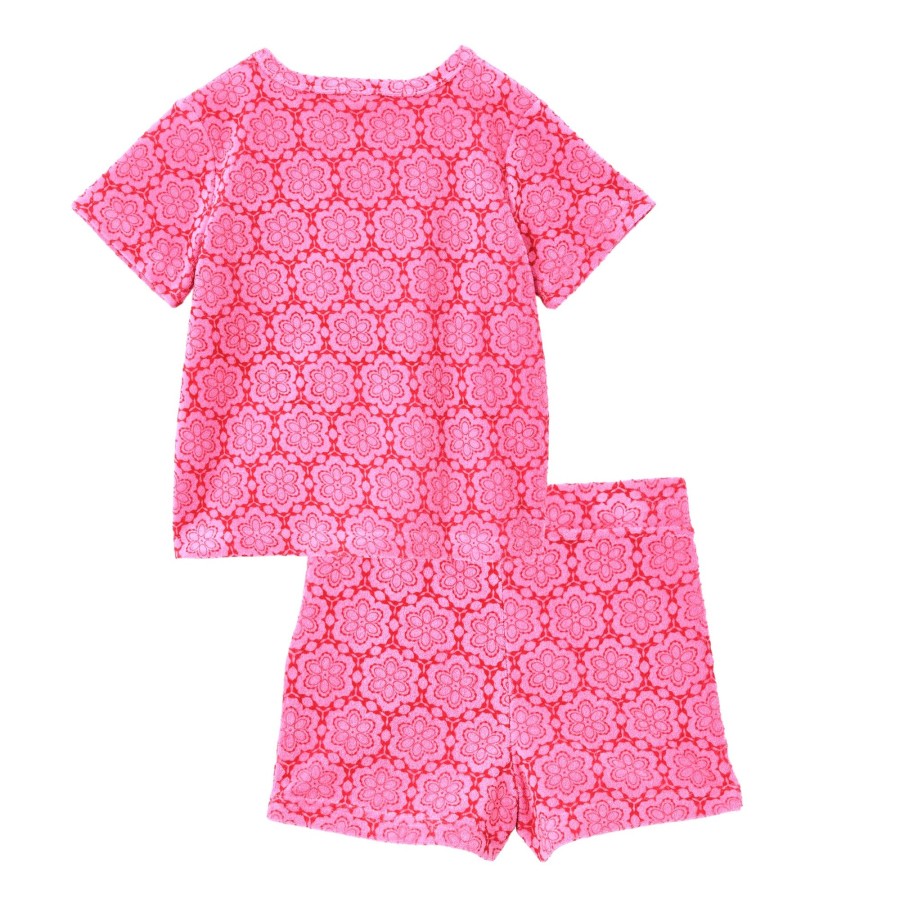 Baby [0-23M] Milky Tops | Milky Terry Towelling Set - Fuchsia Pink