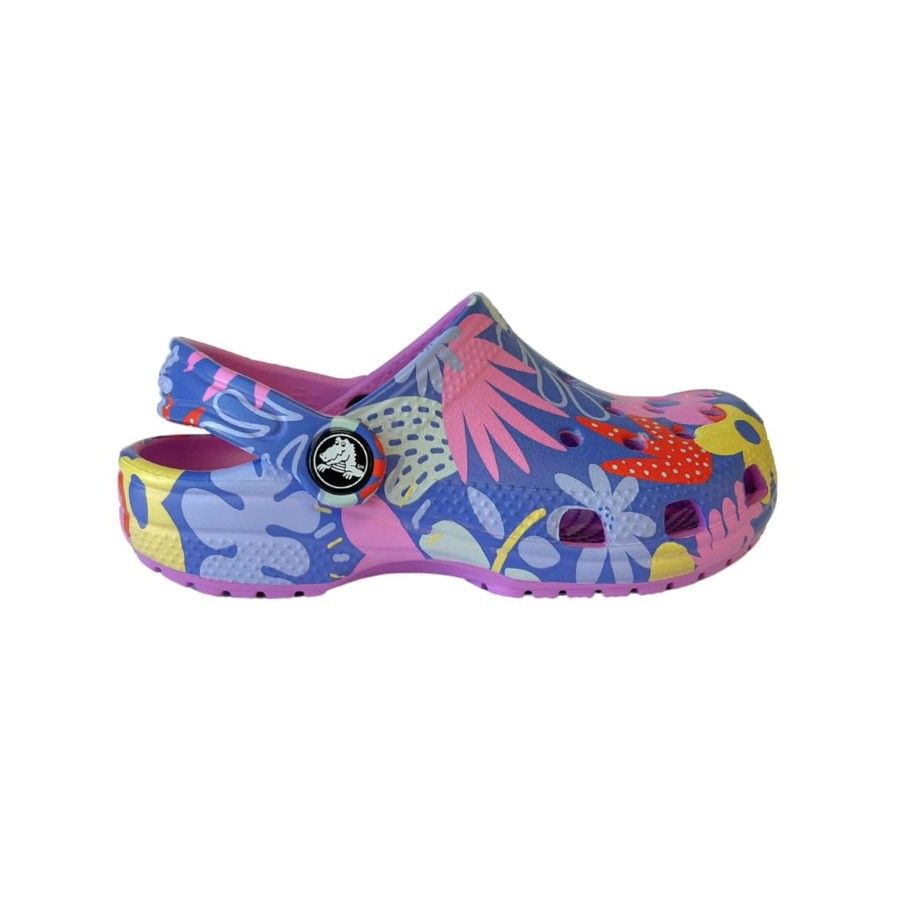 Child [2-14] Crocs Footwear | Crocs Classic Printed Floral Clog - Bubble