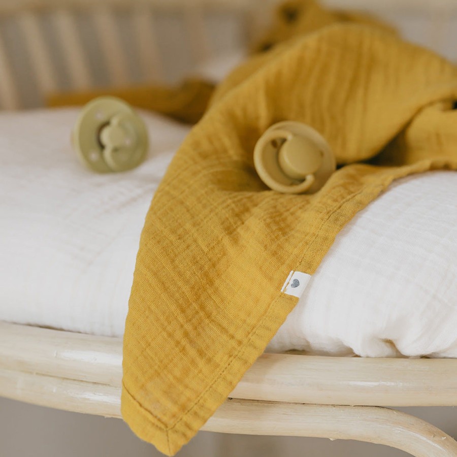 Baby [0-23M] Bibs Swaddles + Wraps | Bibs Swaddle - Mustard