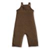 Child [2-14] Grown Knitwear | Grown Linen Overalls - Mocha