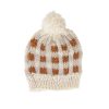 Baby [0-23M] Acorn Beanies | Acorn Checks Beanie - Caramel