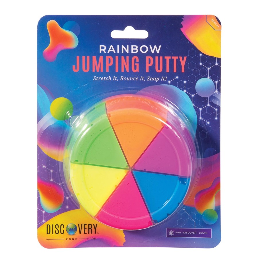 Play + Learn IS GIFT Small + Fun | Discovery Zone Rainbow Jumping Putty