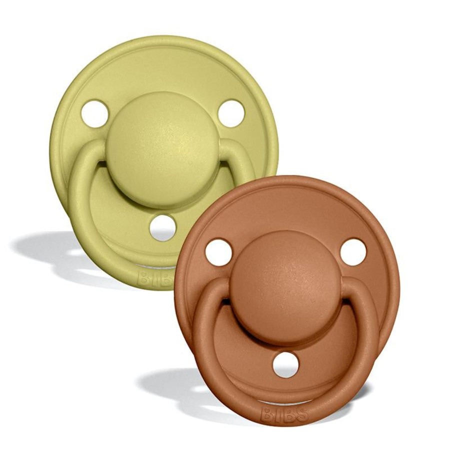 Baby [0-23M] Bibs Pacifiers + Accessories | Bibs Pacifier 2 Pack De Lux - Silicone - Meadow/Earth