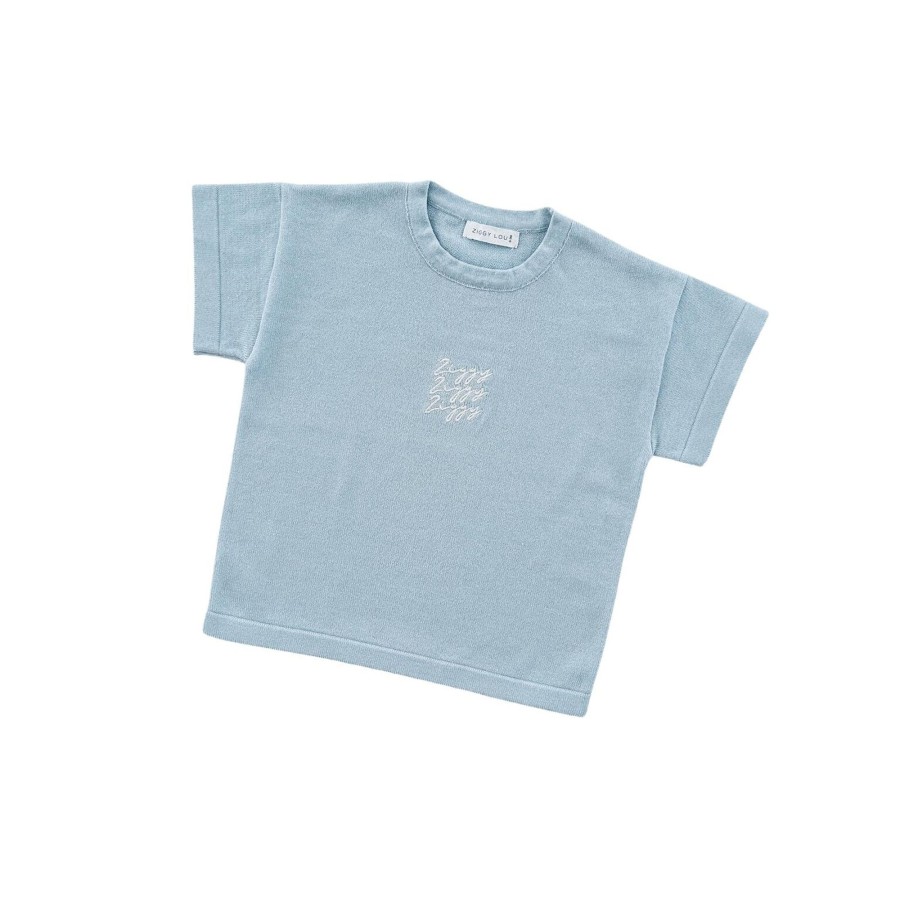 Baby [0-23M] Ziggy Lou Tops | Ziggy Lou - Signature Tee | Sea