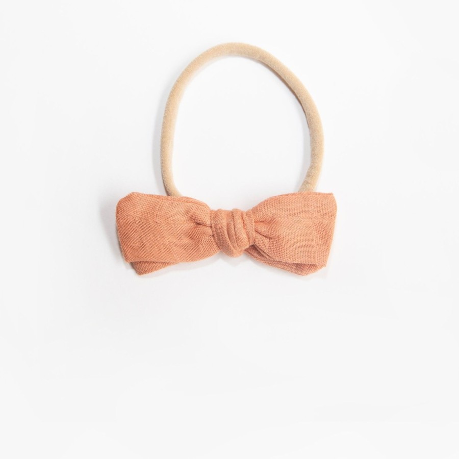 Baby [0-23M] Wild Kind Hair Accessories | Wild Kind Dorothy Linen Bow Headband - Autumn