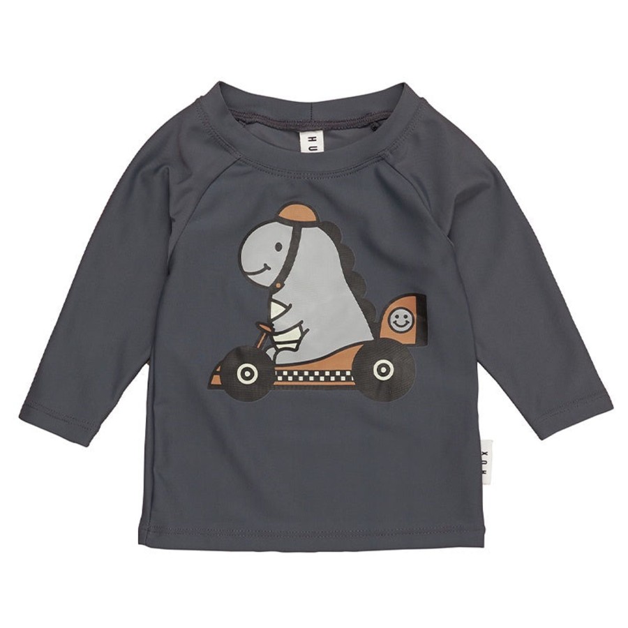 Baby [0-23M] Huxbaby Swim | Huxbaby Dino Racer Rashie - Ink