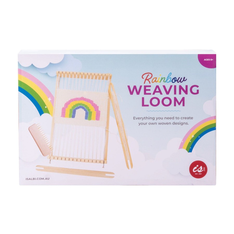 Play + Learn IS GIFT Craft | Rainbow Wooden Weaving Loom