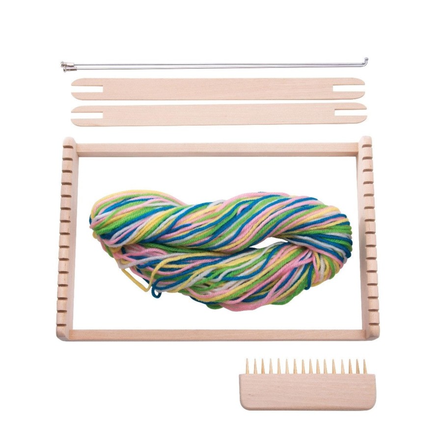 Play + Learn IS GIFT Craft | Rainbow Wooden Weaving Loom