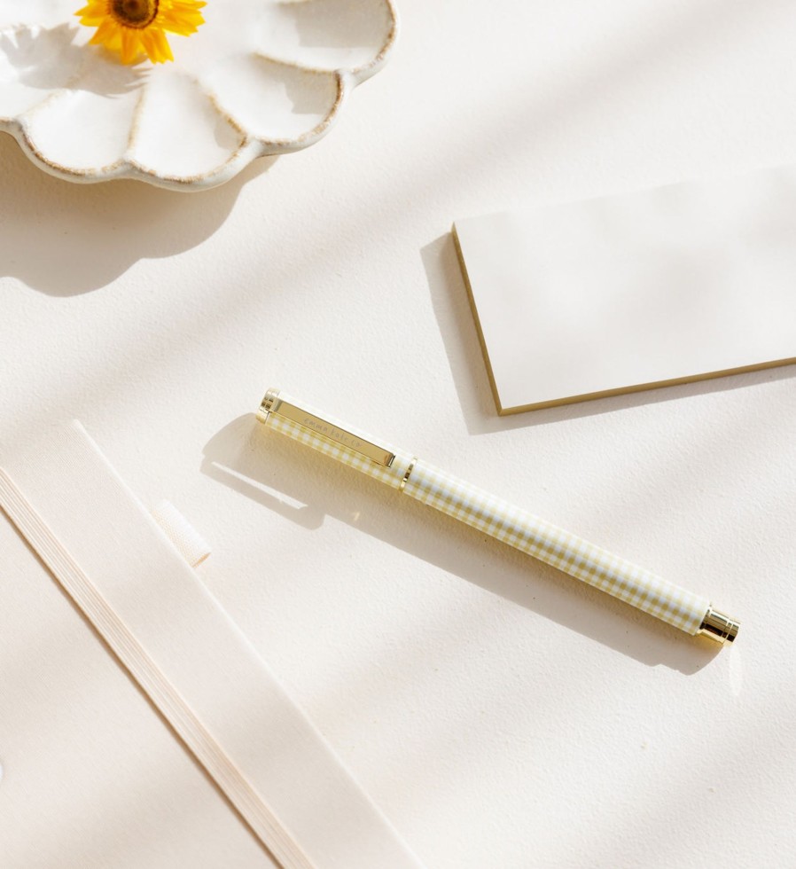 Grown Ups Emma Kate Co. | Emma Kate Co. Metal Rollerball Pen | Butter Gingham