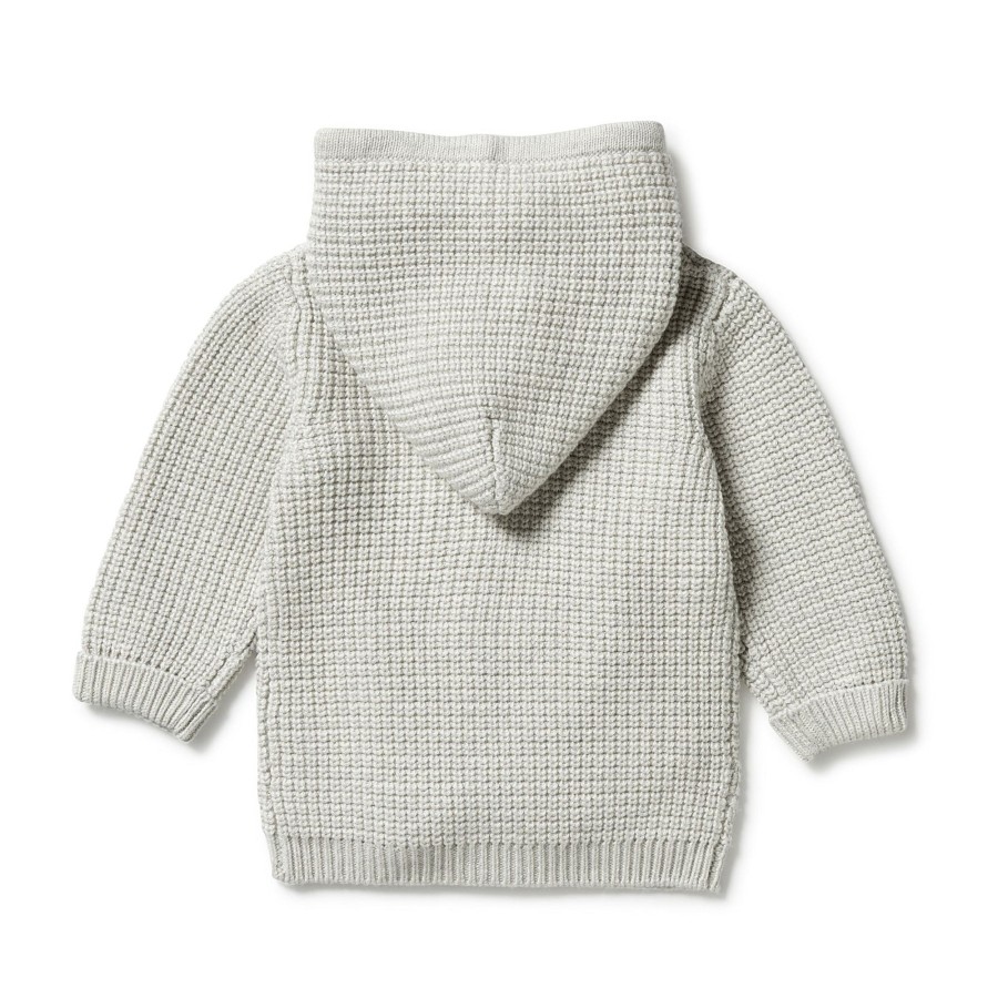 Child [2-14] Wilson & Frenchy Outerwear | Wilson And Frenchy Knitted Zipped Jacket - Grey Melange