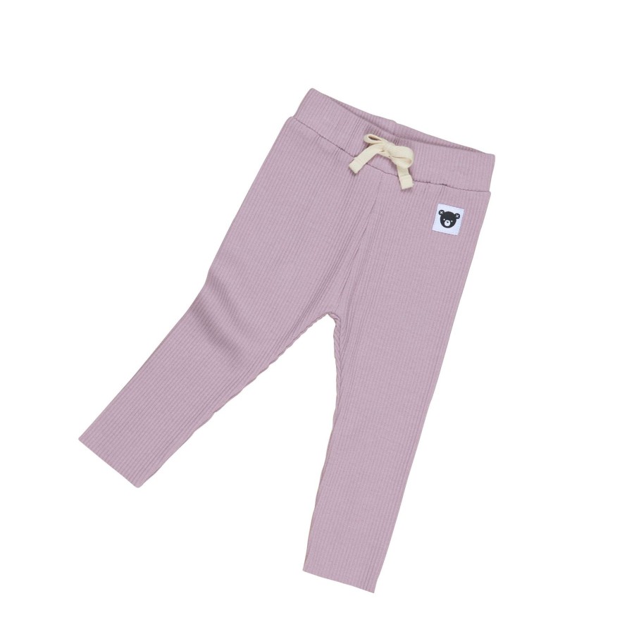 Child [2-14] Huxbaby Bottoms | Huxbaby Lilac Rib Legging