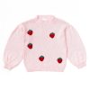 Baby [0-23M] Alex & Ant Jumpers | Alex & Ant Strawberry Knit Sweater - Pink