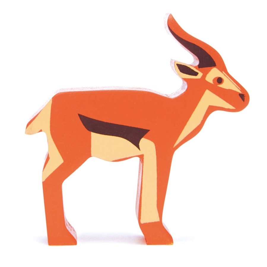 Play + Learn Tenderleaf Animals | Wooden Safari Animal - Antelope